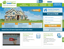 Tablet Screenshot of homeimprovementloanpros.com